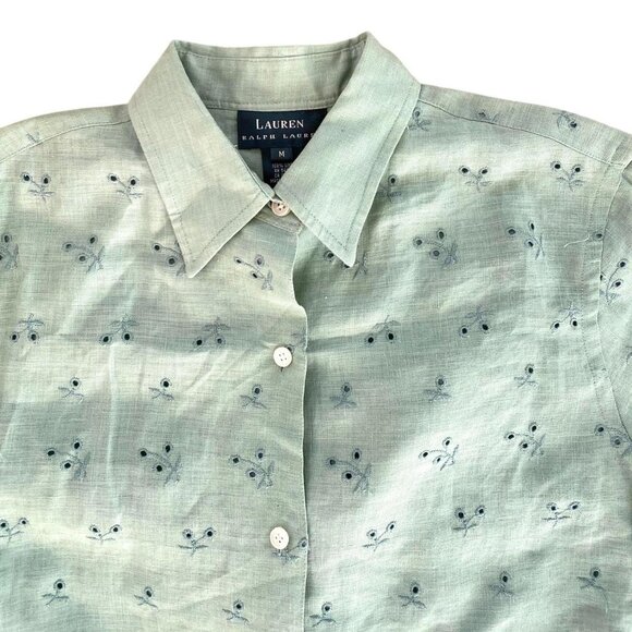 Ralph Lauren Light Green Button Down Shirt - Picture 2 of 6